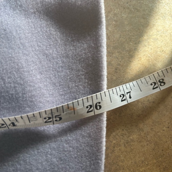 Casual Corner jacket - light purple button front wool blend satin lined pockets - Picture 9 of 9